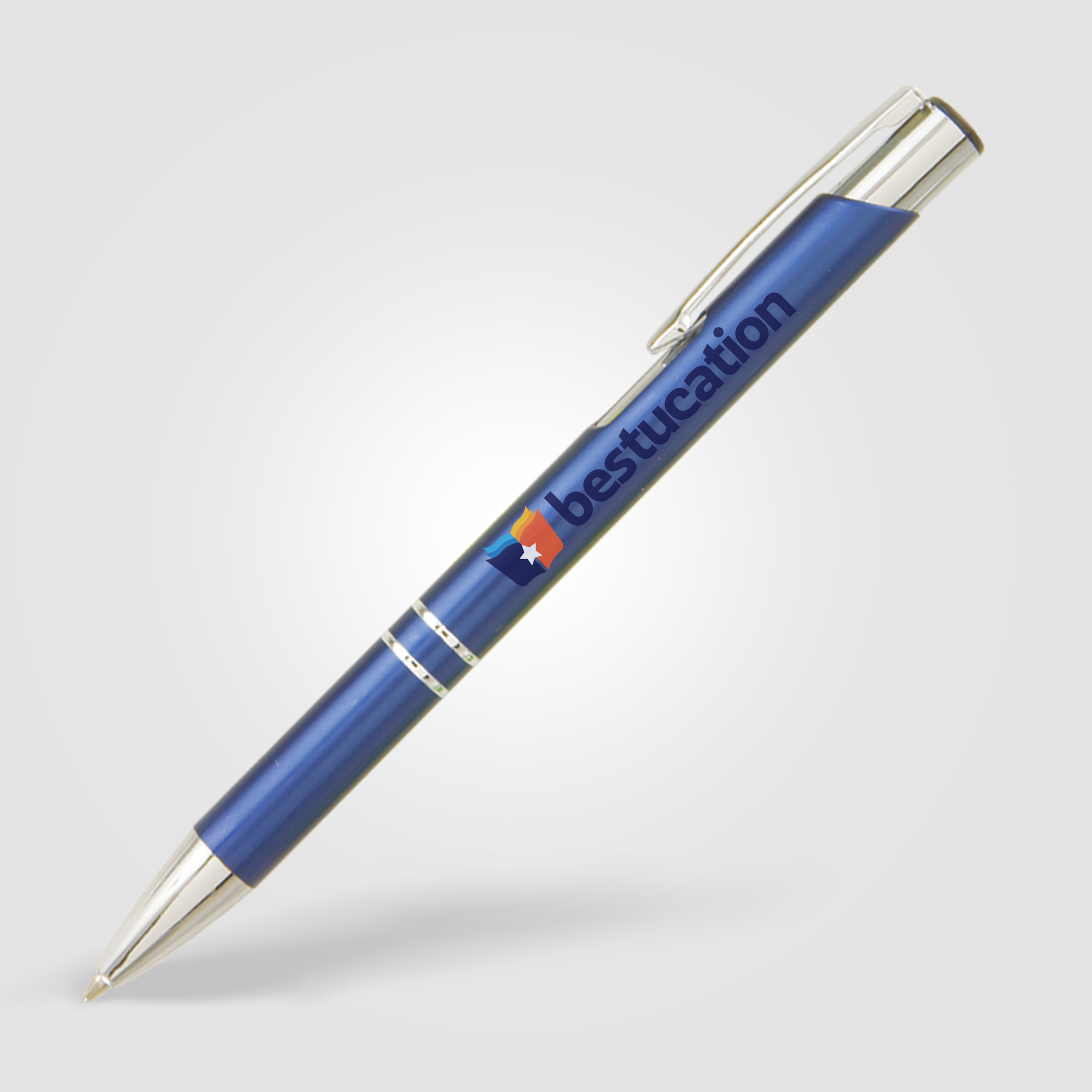 Stylo publicitaire - Crosby mat Bleu 302C
